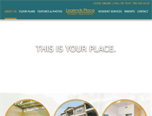 Tablet Screenshot of legendsplace.com